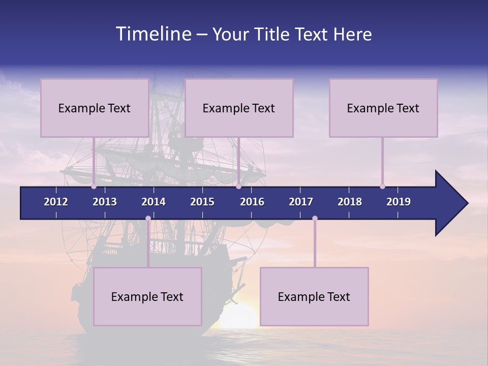 Pirates Voyage Wave PowerPoint Template