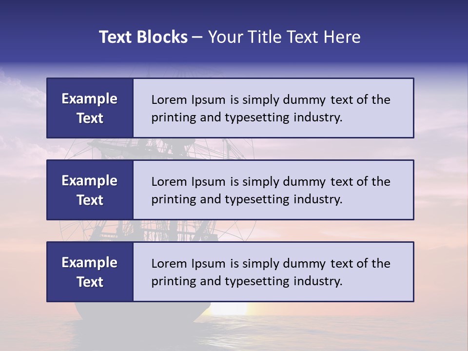 Pirates Voyage Wave PowerPoint Template