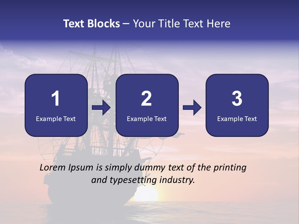 Pirates Voyage Wave PowerPoint Template