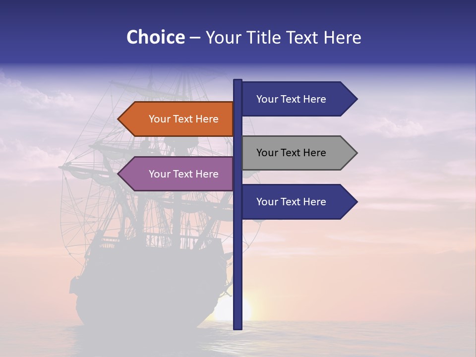 Pirates Voyage Wave PowerPoint Template