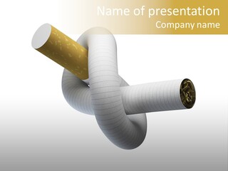 Quit Nicotine Habit PowerPoint Template