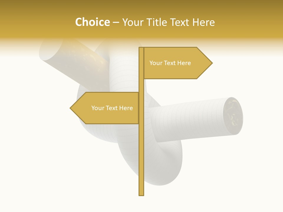 Quit Nicotine Habit PowerPoint Template