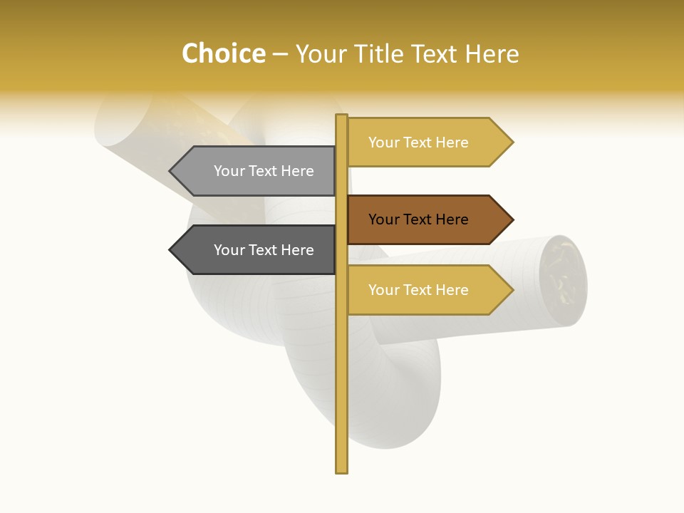 Quit Nicotine Habit PowerPoint Template