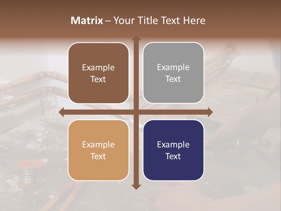 A Person Is Painting A Wall With A Paint Roller PowerPoint Template