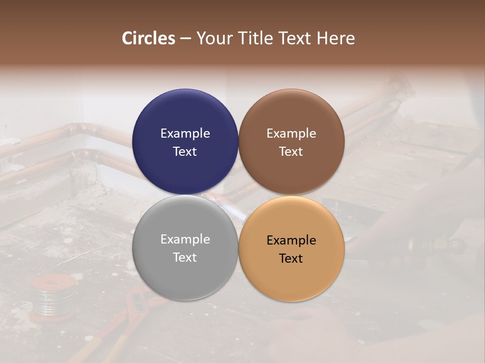 A Person Is Painting A Wall With A Paint Roller PowerPoint Template