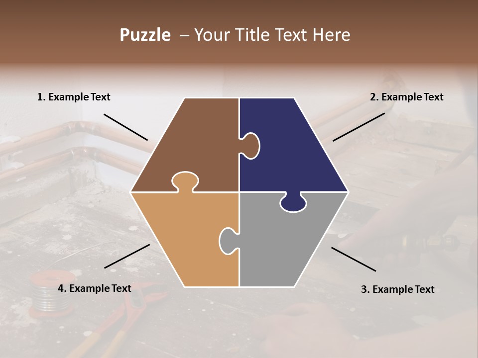 A Person Is Painting A Wall With A Paint Roller PowerPoint Template