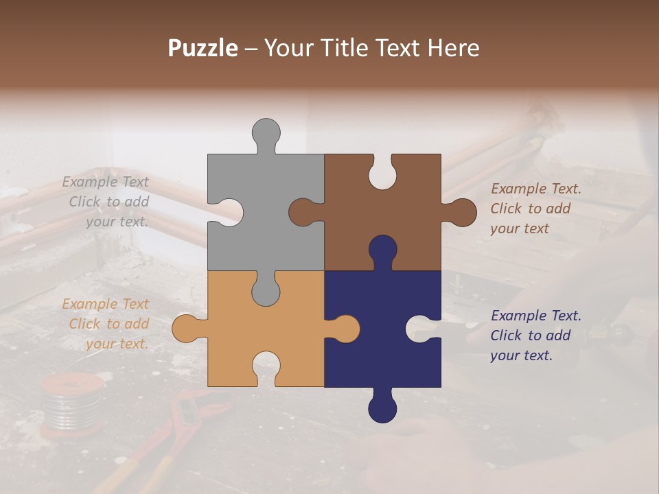 A Person Is Painting A Wall With A Paint Roller PowerPoint Template