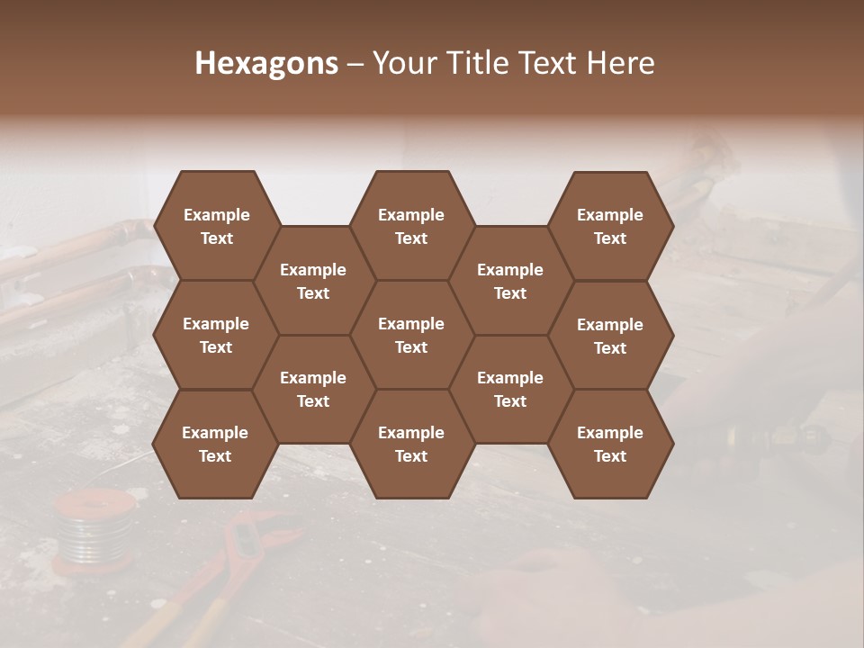 A Person Is Painting A Wall With A Paint Roller PowerPoint Template