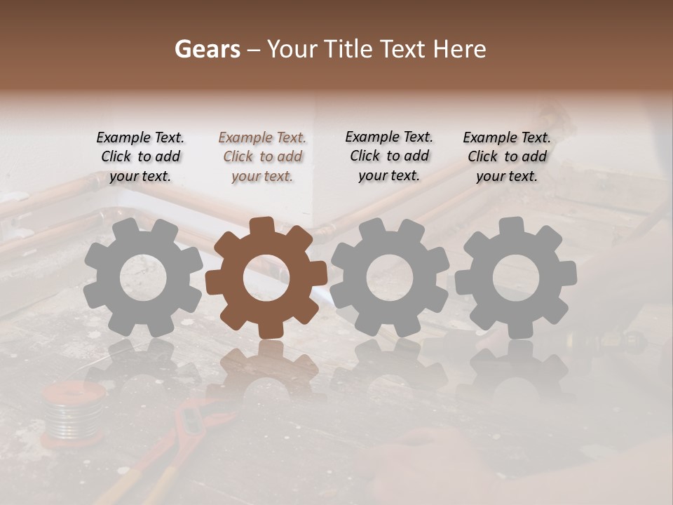 A Person Is Painting A Wall With A Paint Roller PowerPoint Template