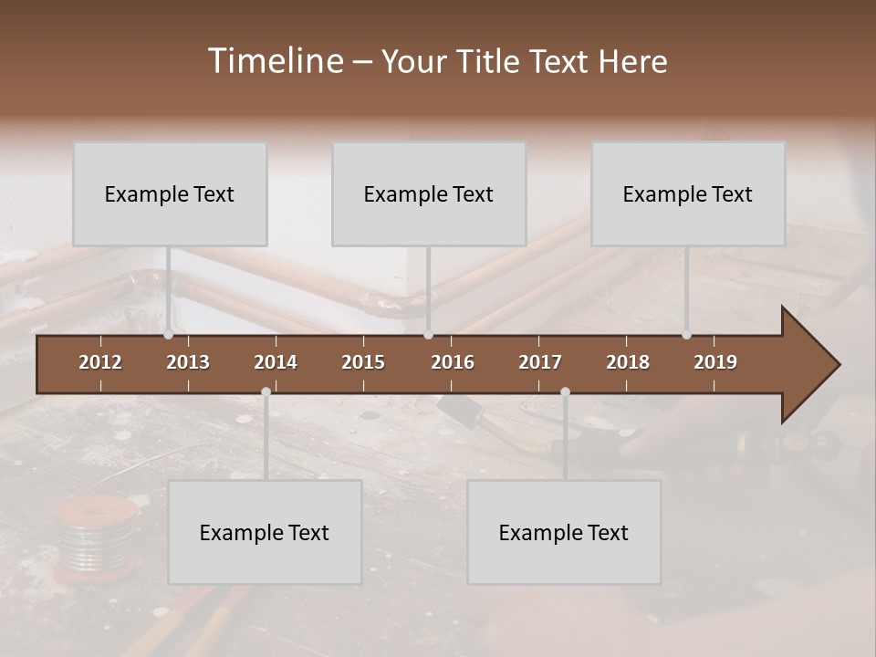 A Person Is Painting A Wall With A Paint Roller PowerPoint Template