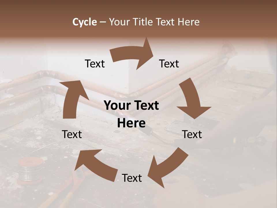 A Person Is Painting A Wall With A Paint Roller PowerPoint Template