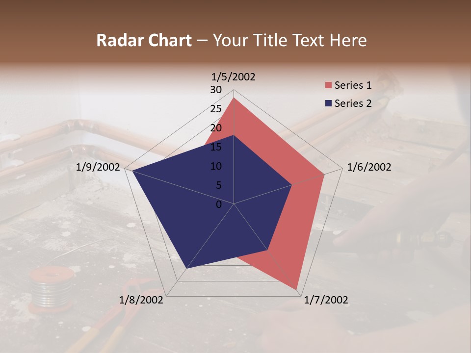 A Person Is Painting A Wall With A Paint Roller PowerPoint Template