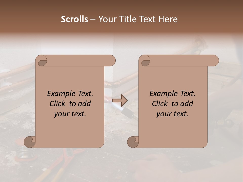 A Person Is Painting A Wall With A Paint Roller PowerPoint Template