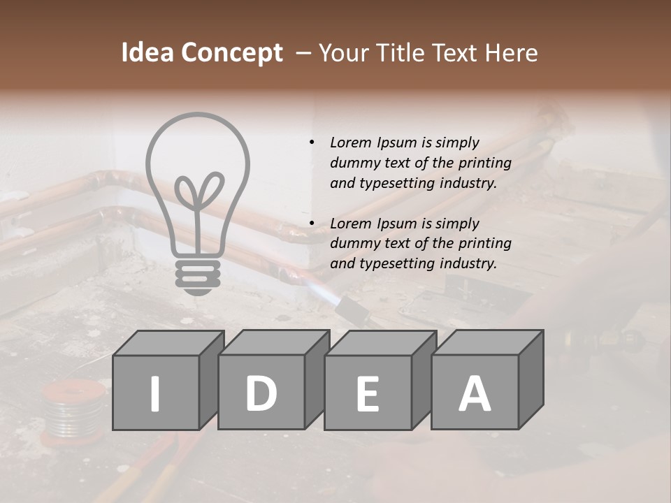 A Person Is Painting A Wall With A Paint Roller PowerPoint Template