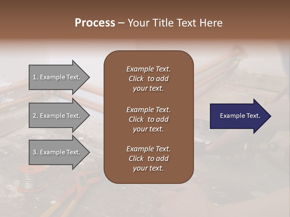 A Person Is Painting A Wall With A Paint Roller PowerPoint Template