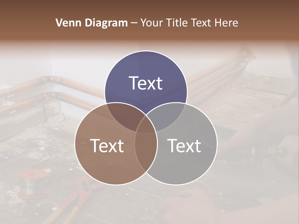 A Person Is Painting A Wall With A Paint Roller PowerPoint Template