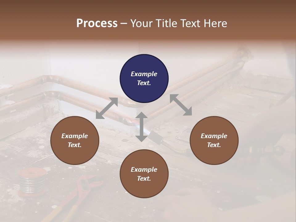 A Person Is Painting A Wall With A Paint Roller PowerPoint Template