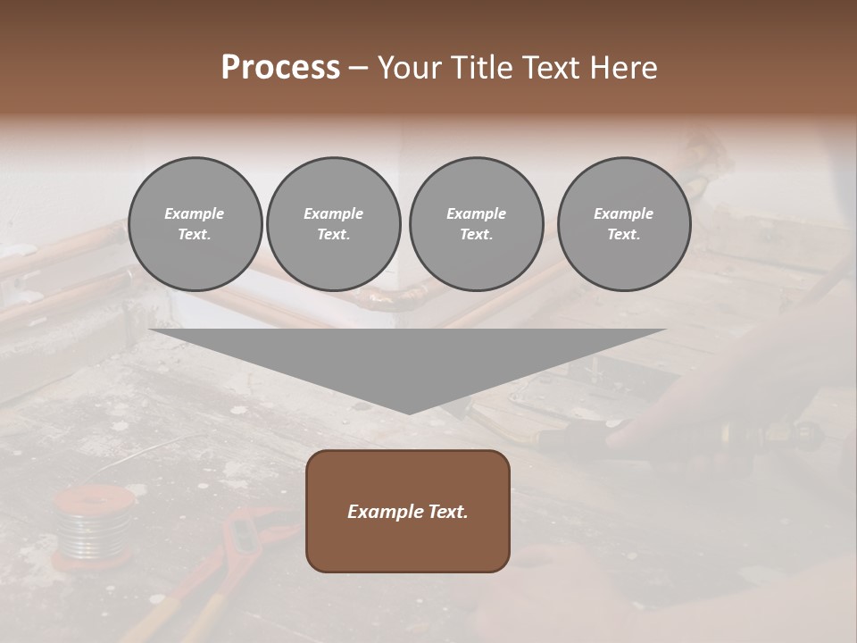 A Person Is Painting A Wall With A Paint Roller PowerPoint Template