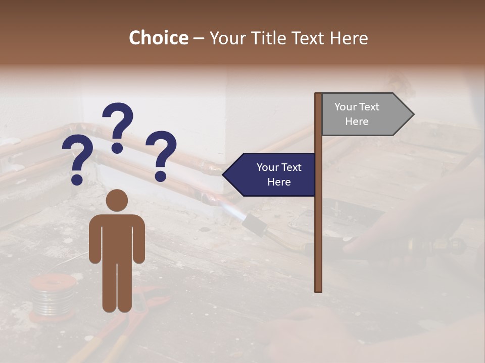 A Person Is Painting A Wall With A Paint Roller PowerPoint Template