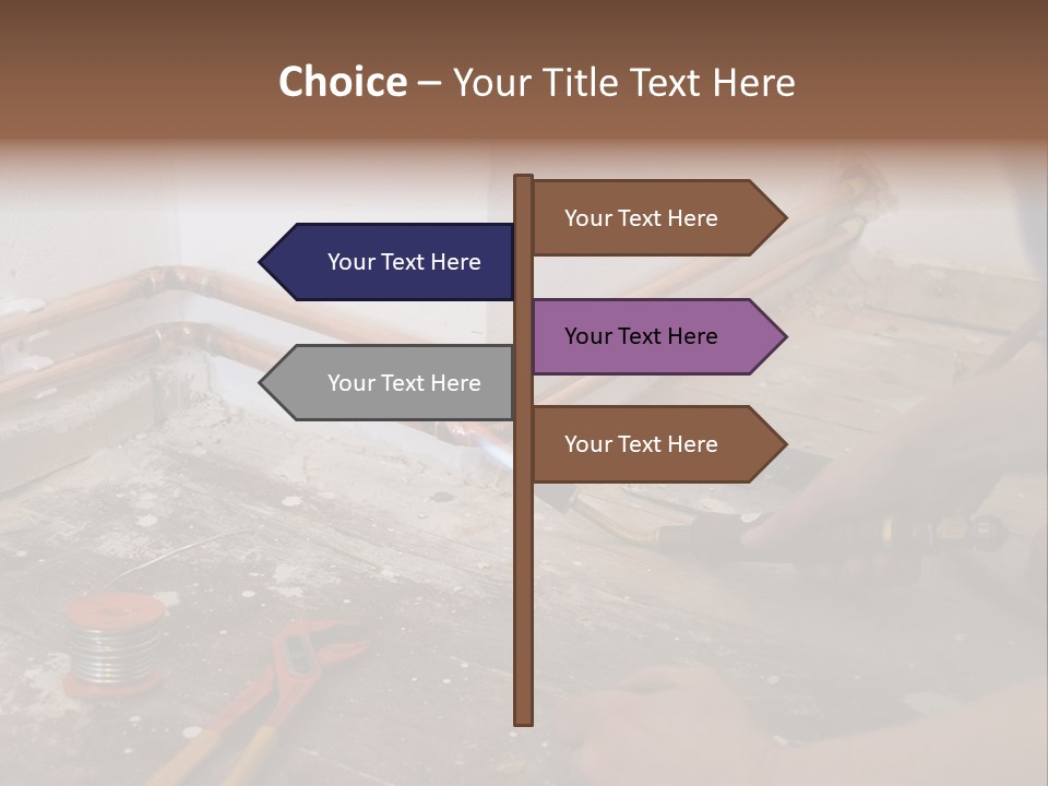 A Person Is Painting A Wall With A Paint Roller PowerPoint Template