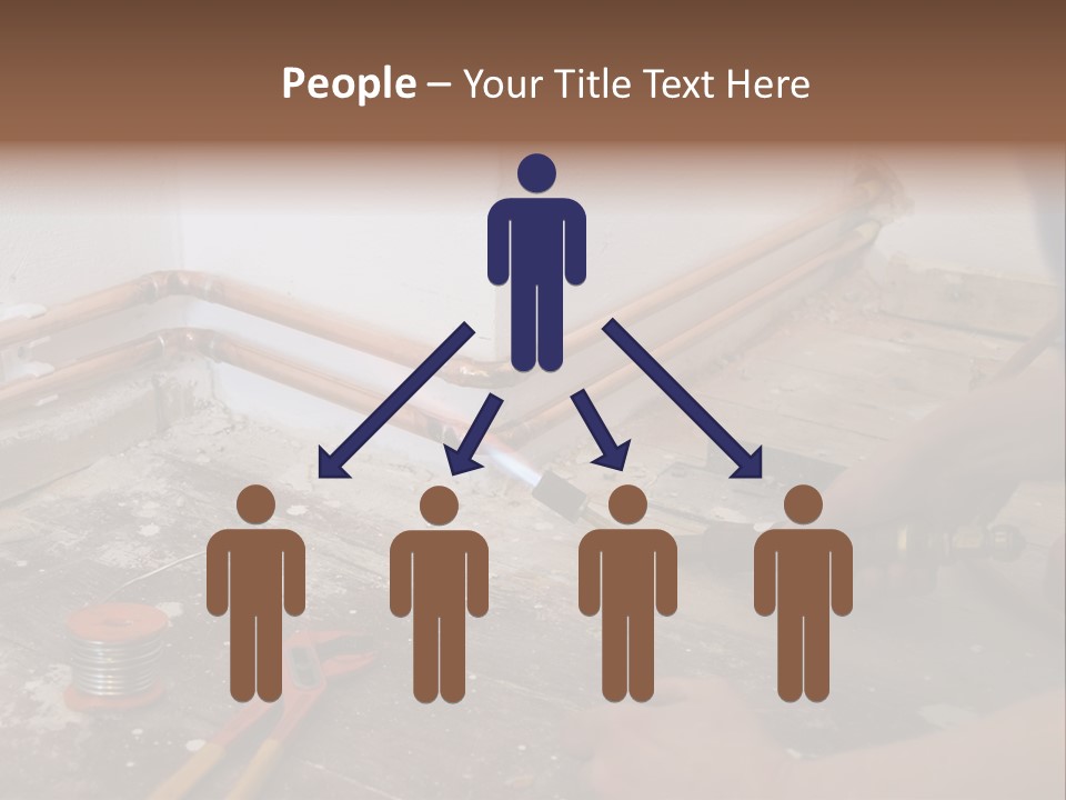 A Person Is Painting A Wall With A Paint Roller PowerPoint Template