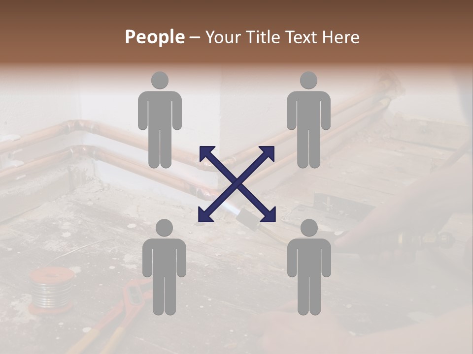 A Person Is Painting A Wall With A Paint Roller PowerPoint Template