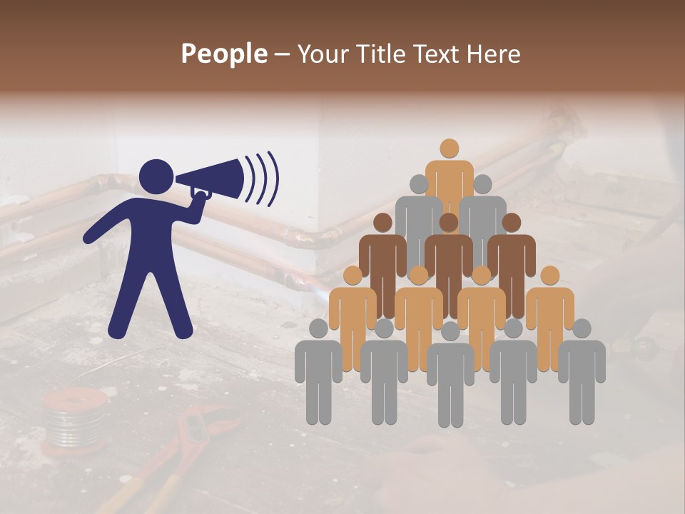 A Person Is Painting A Wall With A Paint Roller PowerPoint Template