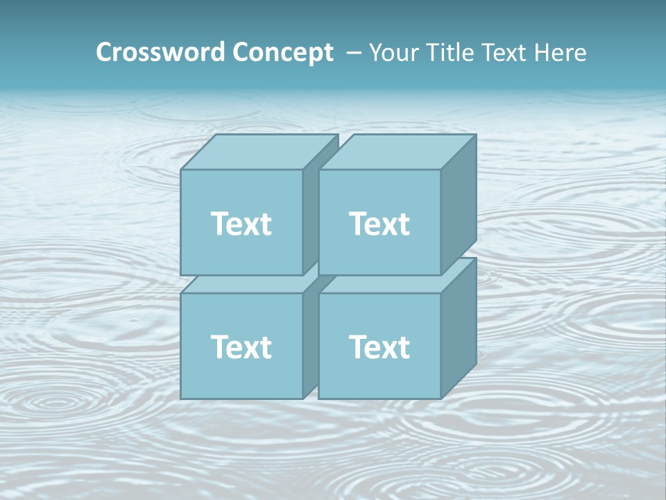 A Group Of Raindrops On The Water Powerpoint Template PowerPoint Template