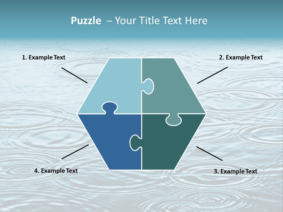 A Group Of Raindrops On The Water Powerpoint Template PowerPoint Template