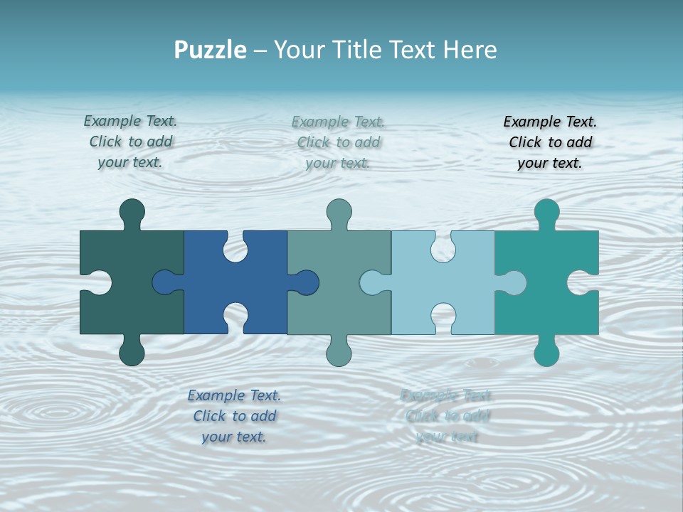 A Group Of Raindrops On The Water Powerpoint Template PowerPoint Template
