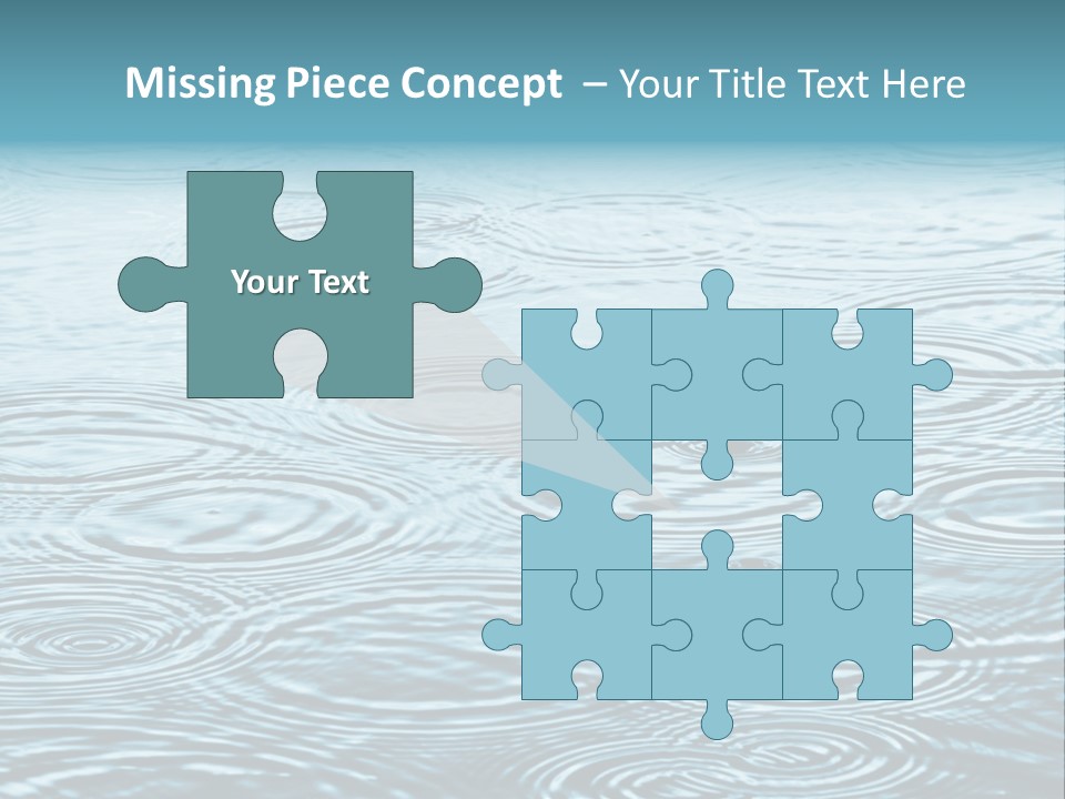 A Group Of Raindrops On The Water Powerpoint Template PowerPoint Template