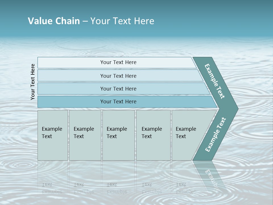 A Group Of Raindrops On The Water Powerpoint Template PowerPoint Template