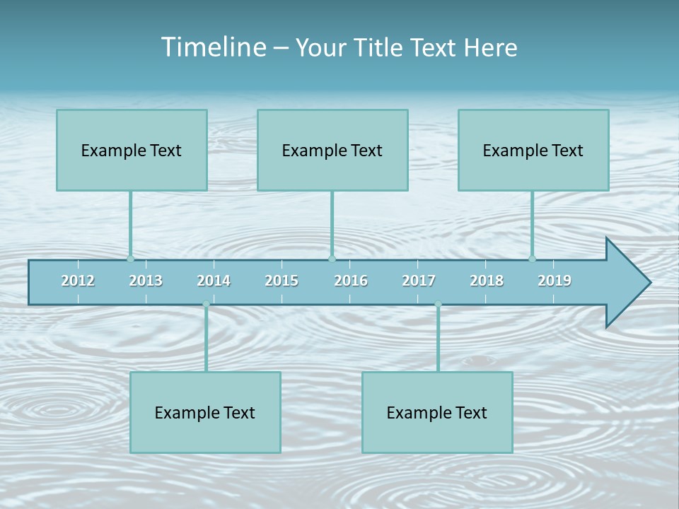 A Group Of Raindrops On The Water Powerpoint Template PowerPoint Template