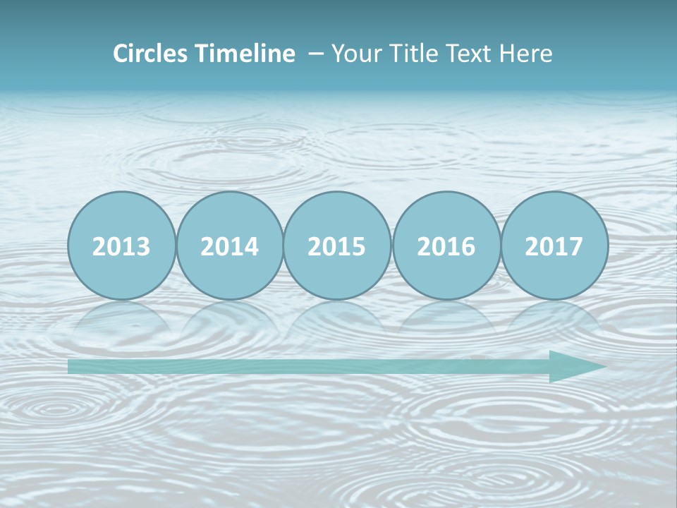 A Group Of Raindrops On The Water Powerpoint Template PowerPoint Template