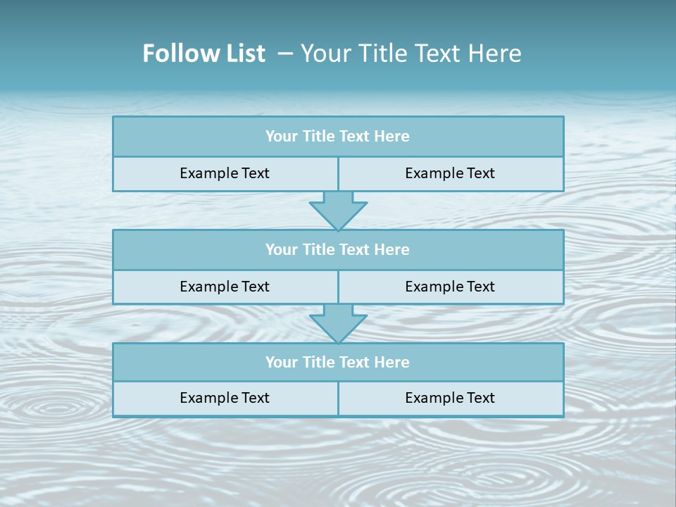 A Group Of Raindrops On The Water Powerpoint Template PowerPoint Template