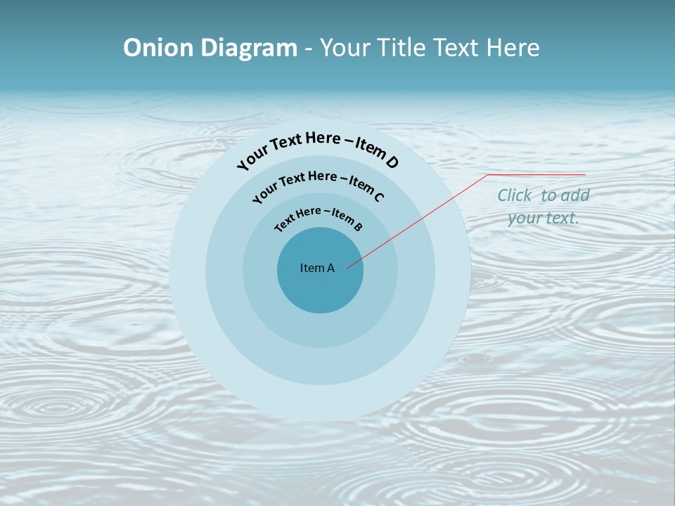 A Group Of Raindrops On The Water Powerpoint Template PowerPoint Template