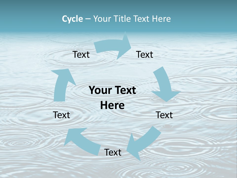 A Group Of Raindrops On The Water Powerpoint Template PowerPoint Template