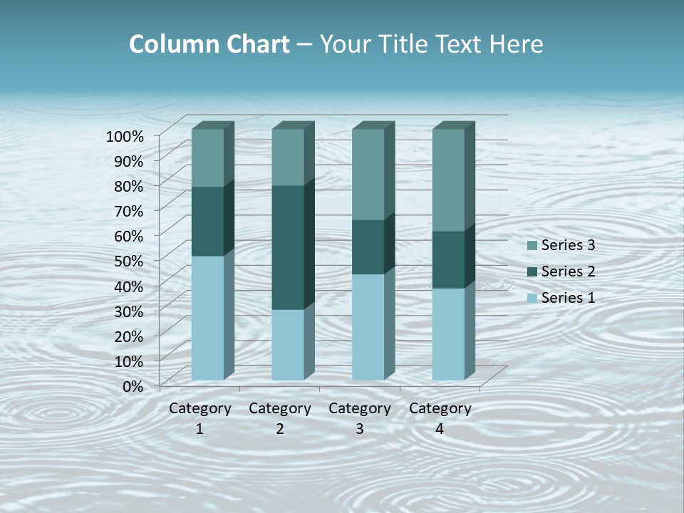 A Group Of Raindrops On The Water Powerpoint Template PowerPoint Template