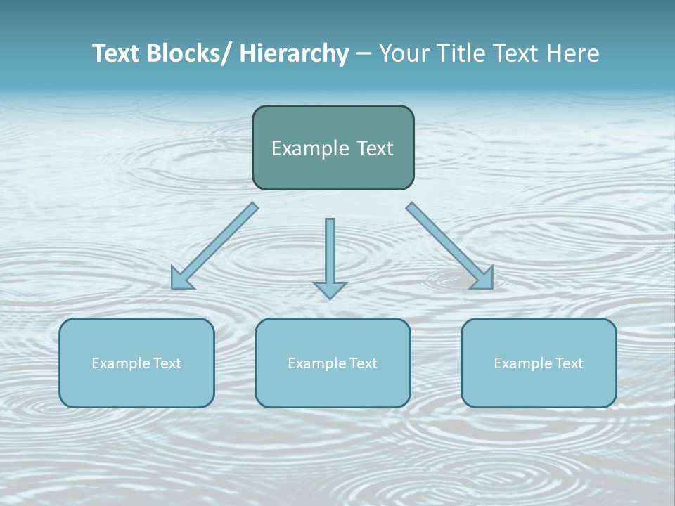 A Group Of Raindrops On The Water Powerpoint Template PowerPoint Template