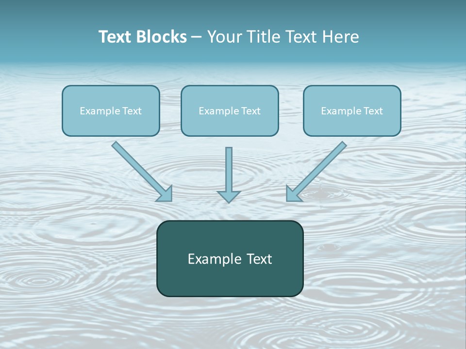 A Group Of Raindrops On The Water Powerpoint Template PowerPoint Template