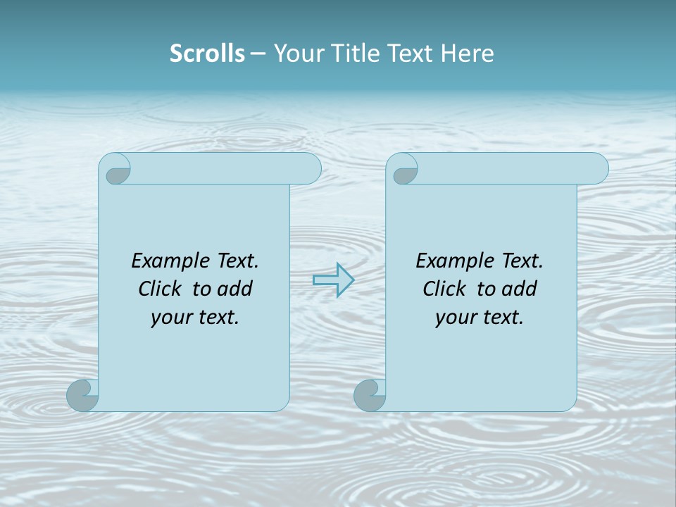 A Group Of Raindrops On The Water Powerpoint Template PowerPoint Template