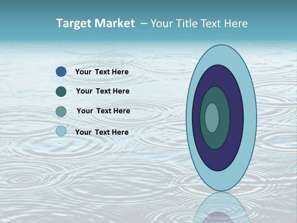 A Group Of Raindrops On The Water Powerpoint Template PowerPoint Template