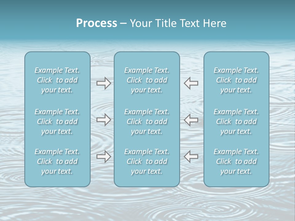 A Group Of Raindrops On The Water Powerpoint Template PowerPoint Template