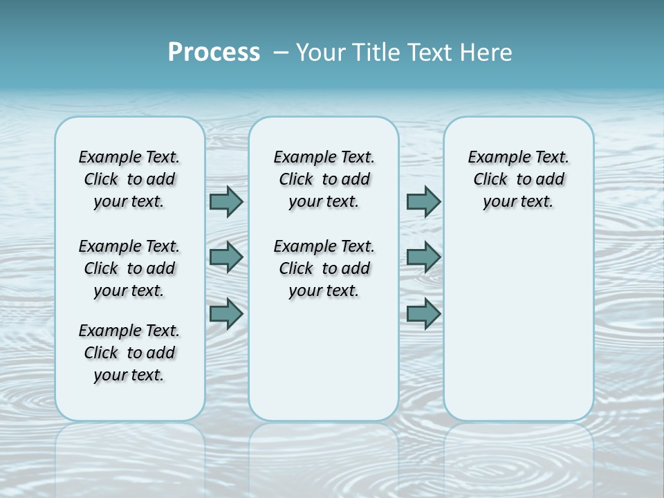 A Group Of Raindrops On The Water Powerpoint Template PowerPoint Template