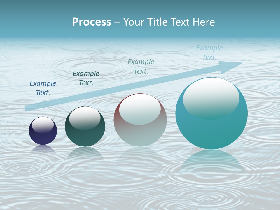 A Group Of Raindrops On The Water Powerpoint Template PowerPoint Template