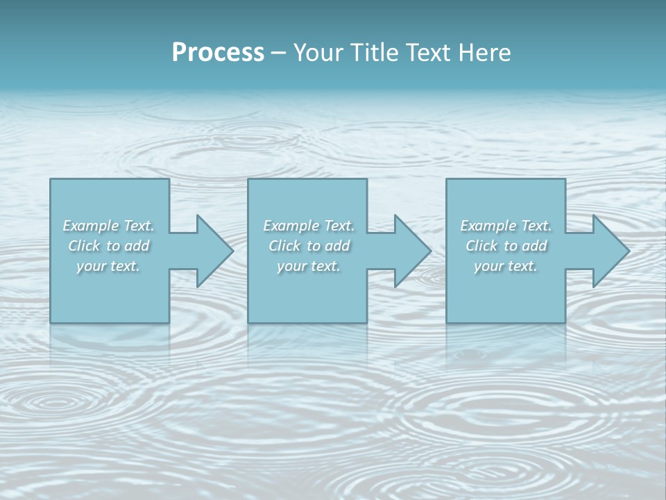 A Group Of Raindrops On The Water Powerpoint Template PowerPoint Template