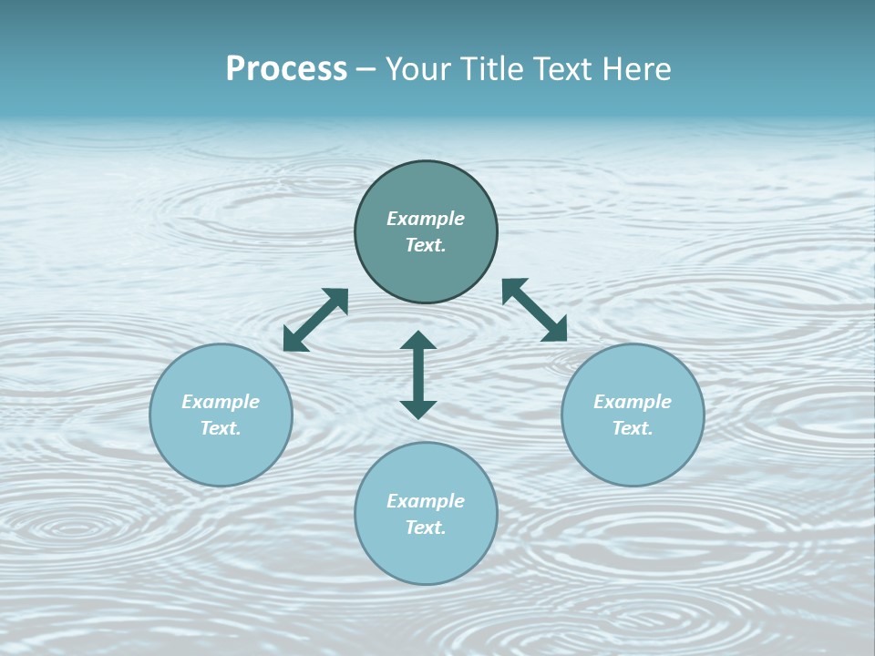 A Group Of Raindrops On The Water Powerpoint Template PowerPoint Template