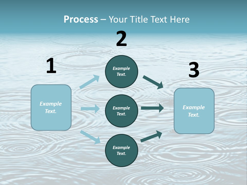 A Group Of Raindrops On The Water Powerpoint Template PowerPoint Template