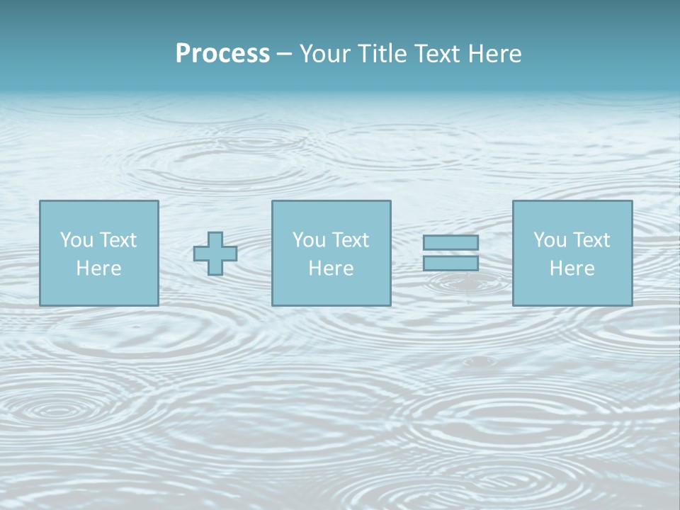 A Group Of Raindrops On The Water Powerpoint Template PowerPoint Template