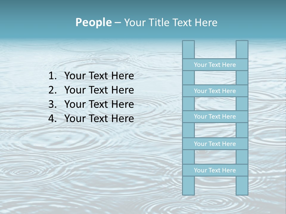 A Group Of Raindrops On The Water Powerpoint Template PowerPoint Template